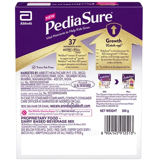 pediasure kesar badam powder 200 gm